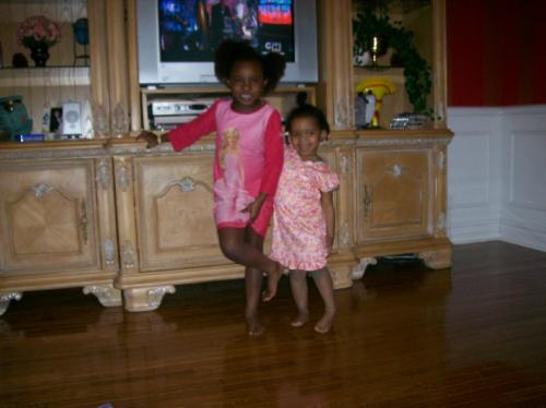 children - daughter and niece