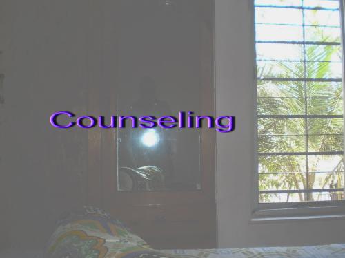 Counseling - This photo puts the subject counseling in a way that indicates the importance and hidden work is done by counseling the light spot and the tree seen from the window and in between darkness and light; all are expressing something clear about the subject!