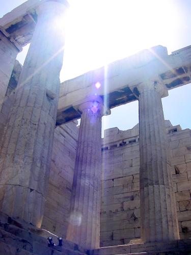 Acropolis of Athina - Entering the Acropolis of Athina - Athens Greece