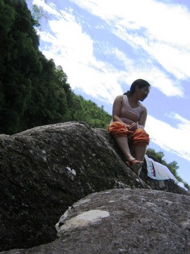 My stress free corner. - At the mountain side where rocks are a good way to sit and just relax with the air and the breeze.