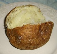 baked potato - top it with extra virgin olive oil and your favorite herhs