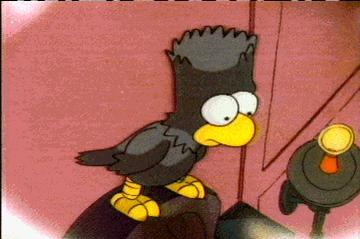 bart simpson edgar allan poe the raven