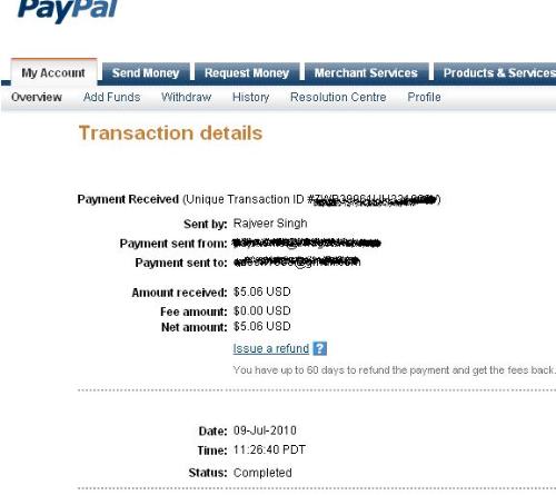 Image twist - My 7th payment from Image twist.
