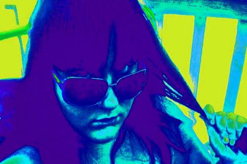 me being me - With a little basic help of online photo editing I tried to make this photo look cool for the main page of my video blog. Check it out at http://bandbwithmsb.com