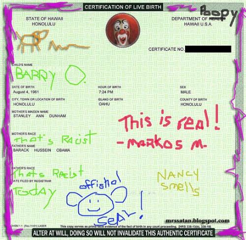 Obama - Finally A Certified Copy!