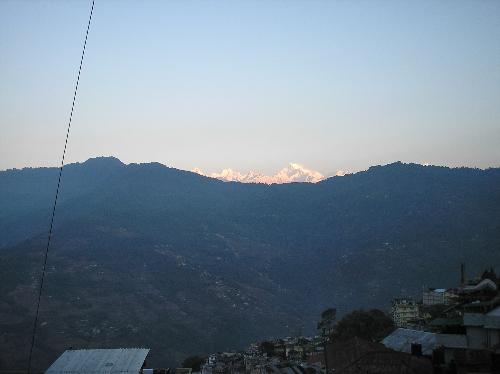good morning gangtok - the sunrise in gantok on the Kanchenjunga