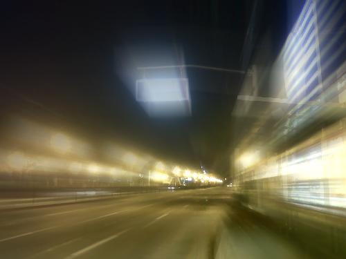street - Street in Manila. Espana Manila. Taken 2:30 a.m. Motion blur.