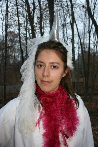 Princess in the woods photo - me in Conn. woods for Princess photo, for talks on love and fairy tales at Mylot.