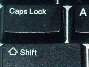 Caps lock - Caps lock key