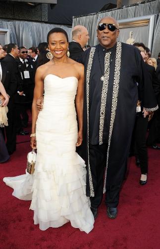 Lou Gosset Jr - Lou Gosset Jr at the Oscars with a date. I am not sure what he was wearing but I think a tux would of looked better!