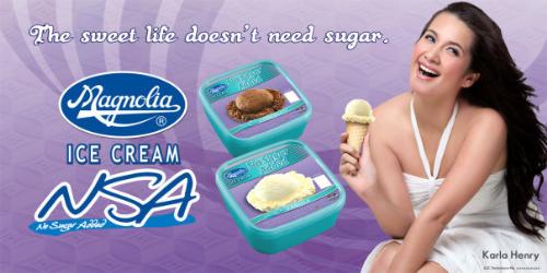 Magnolia Sugar Free Ice Cream Ad - Disclaimer: Got this in facebook. This is not my image.