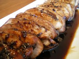 pork - A dish of pork asado.