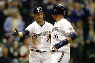 Brewers - Ryan Braun and teammate at Millers Park.