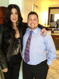 Cher and Chaz - Cher and her son Chaz Bono.