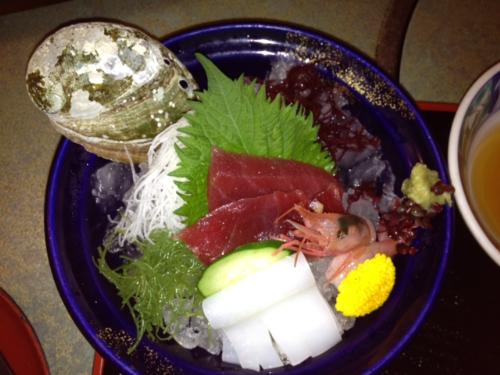 sushi for dinner - Sushi is a freshly cut fish or seafood.Mostly served with grated white radish sauced with soy sauce and wasabi.