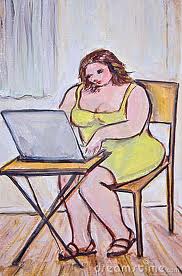 internet surfer - woman internet addict
