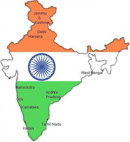 India - India map