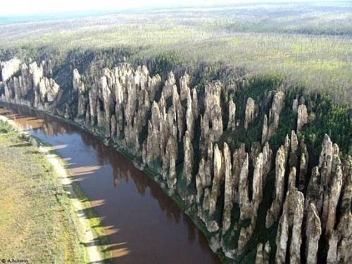 Lena Pillers - These are called Lena Pillars on the bank of Lena River in Ressia.