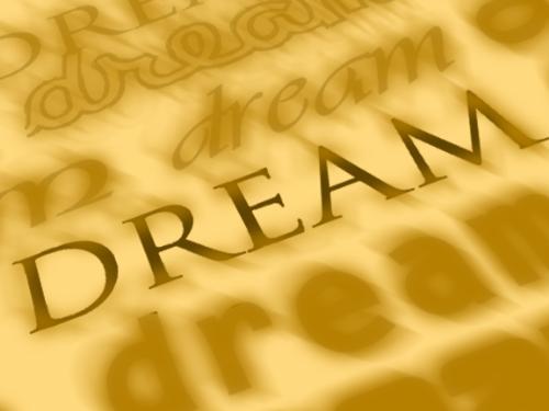 dream - i made this image using photoshop. i made the word dream a little dreamy . . . i think its dreamy lol