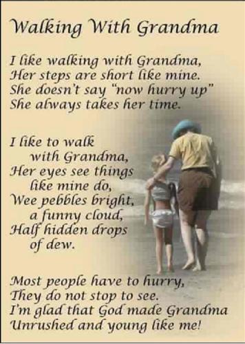 a poem for grandma - a nice message for our loving grandparents