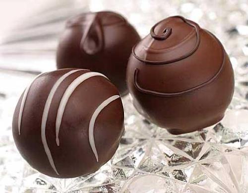 Chocolate truffles for dear RozAnn - Chocolate truffles are called rum balls here at Bhubaneswar.