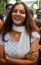 Saniya Mirza - The sensational Tennis player in women section produced by India. 