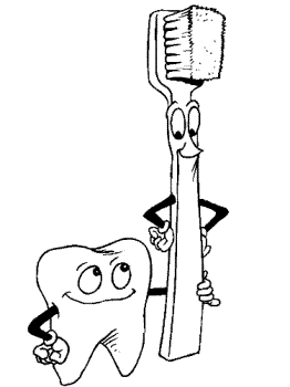 Toothbrush - brushing saves your teeth Toothbrush - brushing saves your teeth