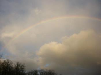 My Rainbow - the rainbow outside my house in November