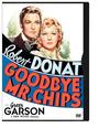 Goodbye, Mr. Chips - image of movie publicity for the movie "Goodbye, Mr. Chips" starring Robert Donat and Greer Garson.  Story of a private school professor in an English School at the beginning of World War I and takes us through several generations of families whose son&#039;s attending the school.