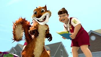 Girl Scout and a Rabid Crazy Squirrel - Over the Hedge