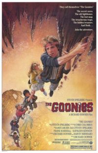 The Goonies - The Goonies was a hit movie in 1985, produced by Steven Spielberg, and directed by Richard Donner, with the screenplay written by Chris Columbus from Spielberg&#039;s story. It is a film about a band of kids from a section of Astoria, Oregon called the "Goon Docks". The "Goonies", hoping to save the Goon Docks from demolition, go on an adventure to find the buried treasure of a legendary pirate named One-Eyed Willie.