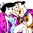 What&#039;s Wrong With This Picture? - this is a photo with Fred and Betty instead of Fred and Wilma.  Couples break up too easily nowadays and should try harder to maintain their relationsships