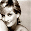 Princess Diana - This is a black and white portrait of the late Princess Diana.