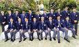 what a grace to see  - what a nice pic to see all our indian cricket team players in official dress