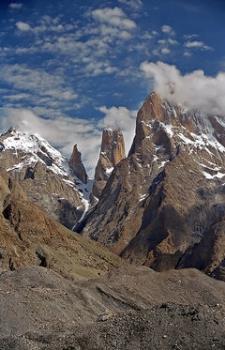 tallest cliff - the Tarango towers in Pakistan