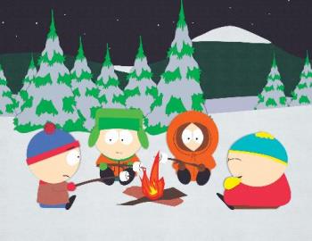South Park - South Park main characters.

Stan, Kyle, Kenny and Cartman.