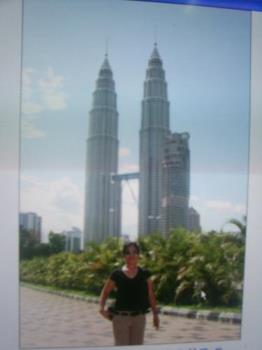 Petronas - The photo shown is the twin towers of Malaysia also called Petronas. It is believed to be one of the tallest buildings in the world.