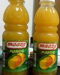 fruit juice - maaza, its better than carbonated water