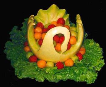 vegetables - vegetable carvings look good in salads