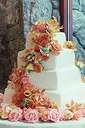 We Can&#039;t All Be Bakers - beautiful wedding cake decorated with peach roses