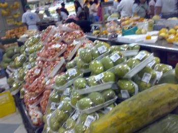 fruits - a photo of fruits displayed in a grocery store