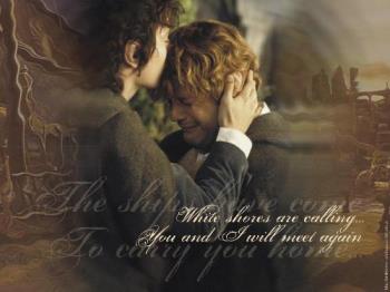 Frodo and Sam - saying goodbye