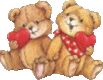 Teddy bears - teddy bears with hearts 