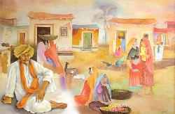 my village painting - village.........painting