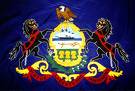Pennsylvania State Flag - Pennsylvania State Flag. Flag with the Penn family crest on it. Pennsylvania State Flag - Pennsylvania State Flag. Flag with the Penn family crest on it.