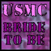Future USMC bride - USMC Bride to be, purple background