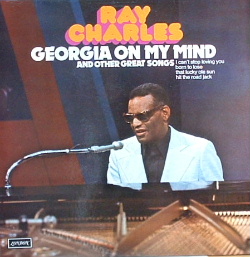 Ray Charles - Georgia on My Mind - Phot of album cover of Ray Charles featuring the song Georgia on My Mind written by Hoagy Carmichael.  Offical state song of Georgia.