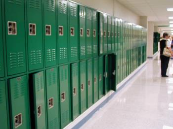 Rows of school lockers - These are rows of school lockers