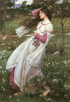 Windflowers - Windflowers by John William Waterhouse