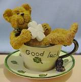 good luck bear - bear in cup good luck